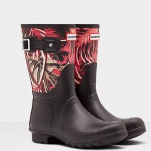 Hunter Short Canvas Jungle Print Boot